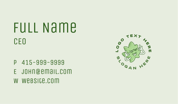 Weed Cannabis Marijuana Business Card Design Image Preview
