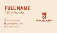 Cute Bear Donut Business Card Design
