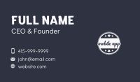 White Circle Star Business Business Card Image Preview