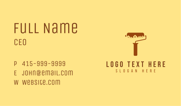 Town Roller Paint Business Card Design Image Preview