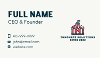 Circus Tent Playhouse Business Card Image Preview