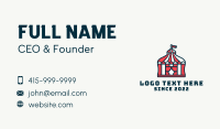 Circus Tent Playhouse Business Card Design