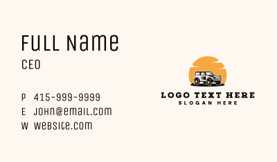 Outdoor Car Vehicle Business Card Image Preview