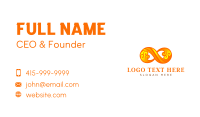 Orange Infinity Wave Business Card Image Preview