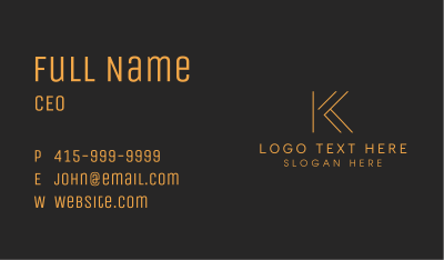 Gold Fashion Boutique Business Card Image Preview