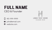 Line Geometric Letter H Business Card Image Preview