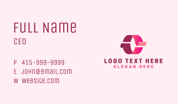 Generic Corporate Letter O Business Card Design Image Preview