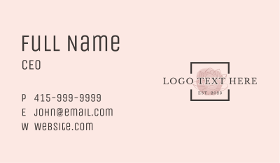 Watercolor Floral Beauty Business Card Image Preview