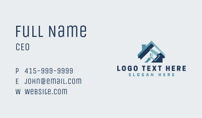 Paint Roller Home Business Card Image Preview