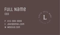 Luxury Fashion Lettermark Business Card Image Preview