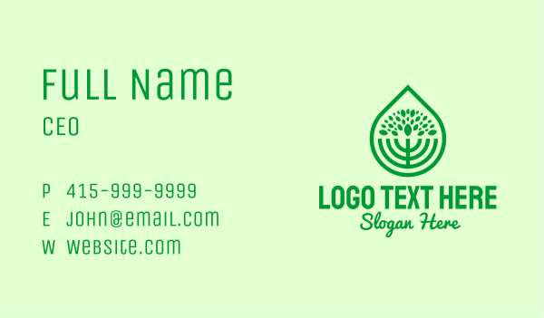 Green Agricultural Plant Business Card Design Image Preview