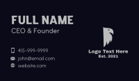 Gray Bird Silhouette Business Card Preview