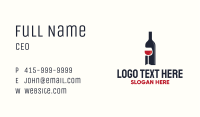 Wine Bottle Glass Liquor Business Card Image Preview