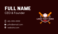 Baseball Sport League Business Card Design