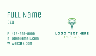 Eco Human Tree Business Card
