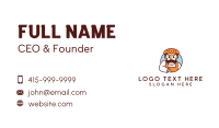 Pie Baker Mascot Business Card Design
