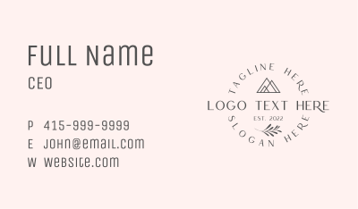 Elegant Natural Business Business Card Image Preview