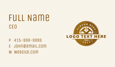 Hammer Carpentry Builder Business Card Image Preview