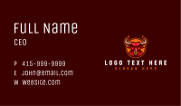 Angry Horn Bull Business Card Image Preview