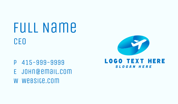 Airplane Travel Transportation Business Card Design Image Preview