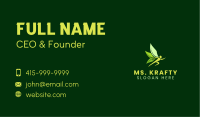 Wellness Leaf Wing Business Card Image Preview