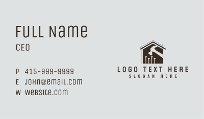House Renovation Tools Business Card Image Preview