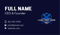 Chainsaw Carpentry Woodworking Business Card Design
