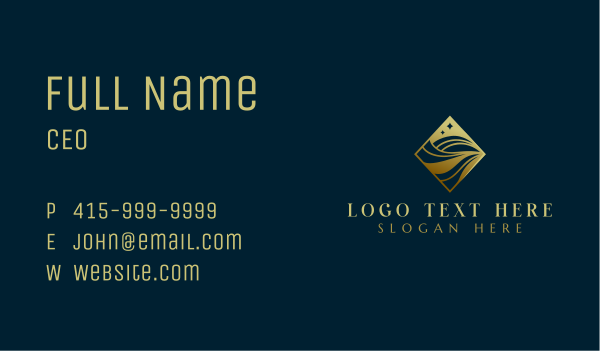 Luxury Premium Wave Firm Business Card Design Image Preview