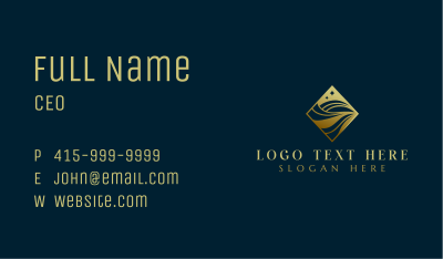 Luxury Premium Wave Firm Business Card Image Preview