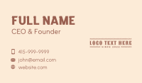 Western Cowboy Rope Business Card Preview