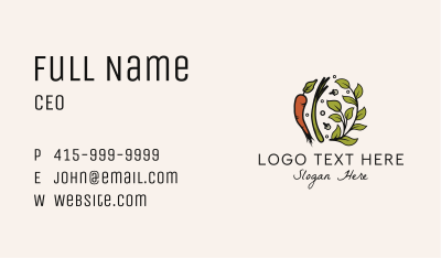 Natural Herb Vegetable  Business Card Image Preview