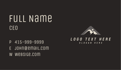 Outdoor Mountain Adventure  Business Card Image Preview