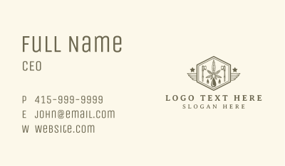 Hipster Weed Leaf Extract Business Card Image Preview