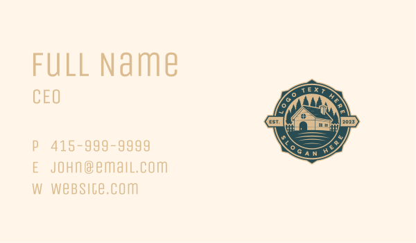 House Forest Property Business Card Design Image Preview