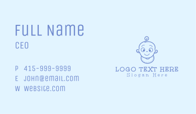 Cute Cartoon Baby Business Card Image Preview