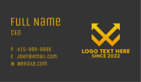 Gold Arrow Stocks  Business Card Image Preview