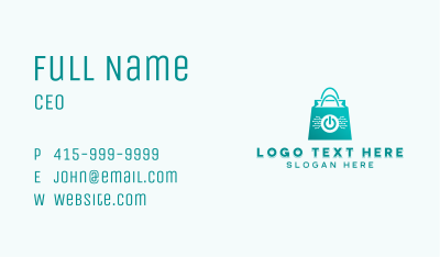 Digital Tech Marketplace Business Card Image Preview