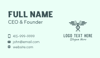 Medical Staff Caduceus Business Card Preview