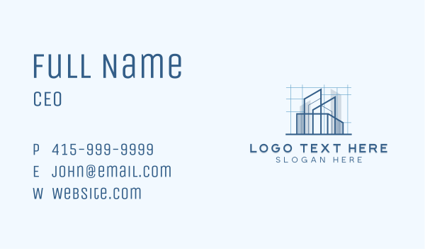 Building Architecture Contractor Business Card Design Image Preview