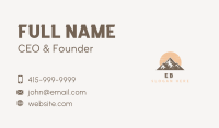 Mountain Hiking Tourist Business Card Image Preview
