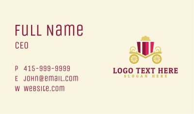 Luxurious Gift Carriage Business Card Image Preview