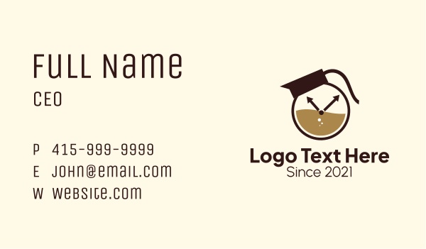 Coffee Brew Time Business Card Design Image Preview