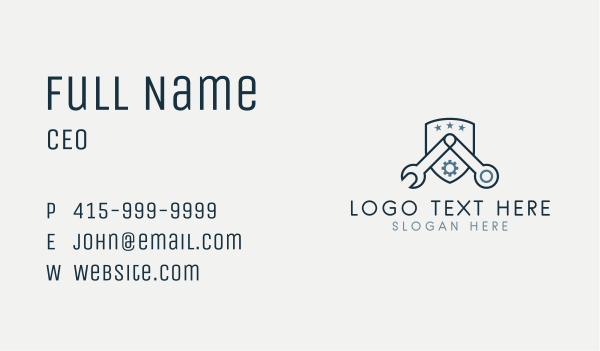 Wrench Hardware Store  Business Card Design Image Preview