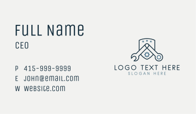 Wrench Hardware Store  Business Card Image Preview