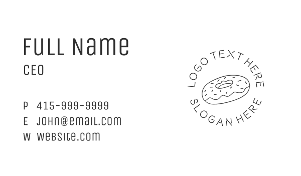 Sweet Donut Business Card Design Image Preview