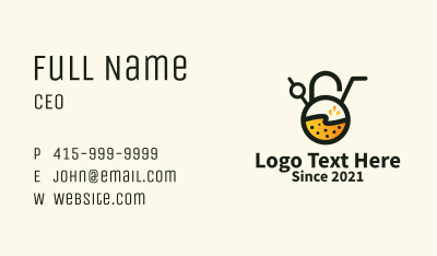 Lock Fruit Juice  Business Card Image Preview