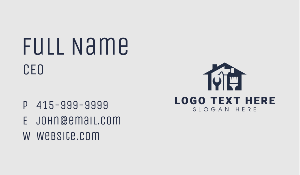 Tradesman Remodeling Builder Business Card Design Image Preview