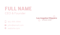 Cute Flower Pastel Wordmark Business Card Image Preview