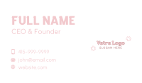 Cute Flower Pastel Wordmark Business Card Image Preview