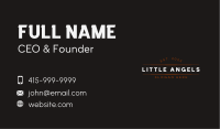 Simple Masculine Wordmark Business Card Image Preview